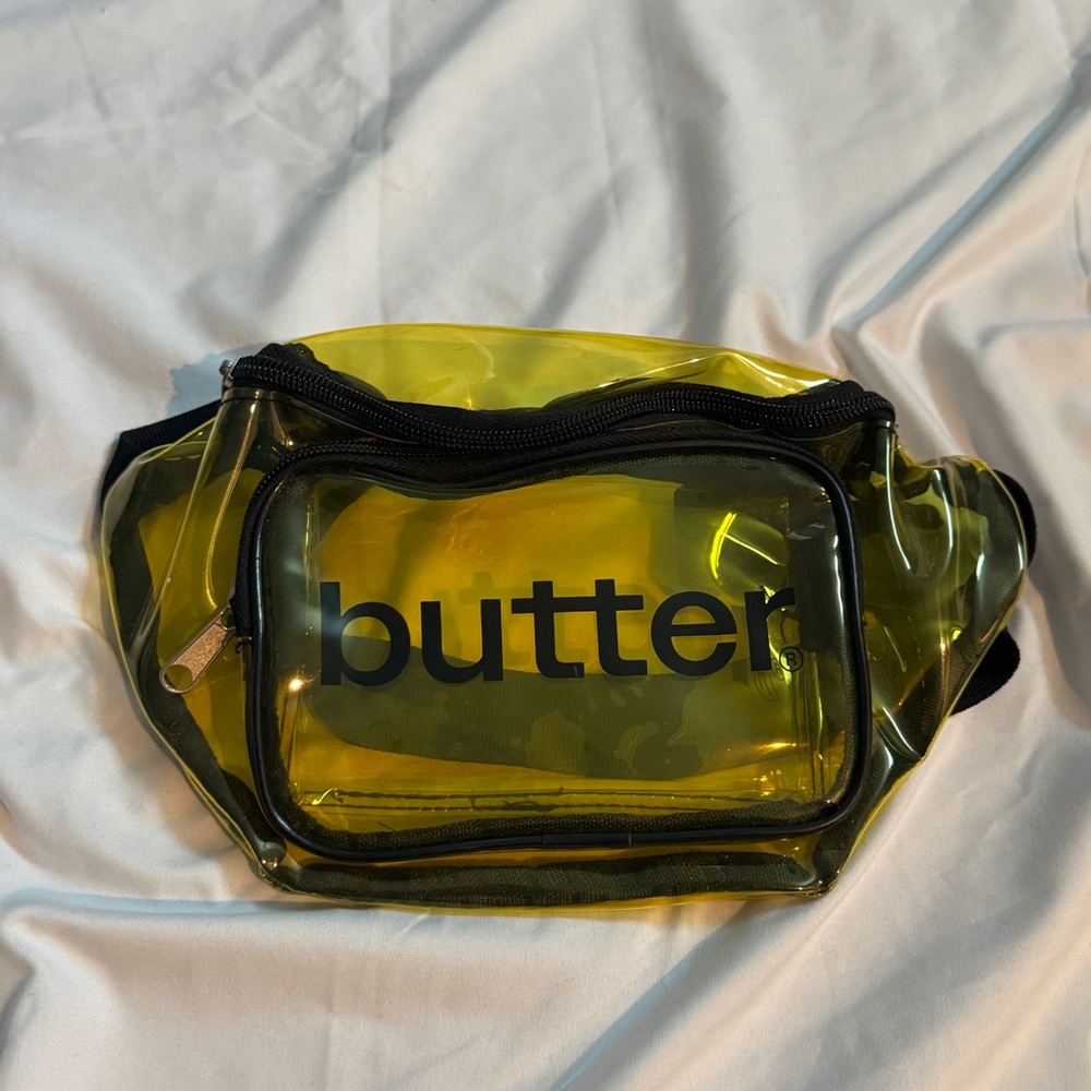 BUTTER Yellow Transparent Fanny Pack